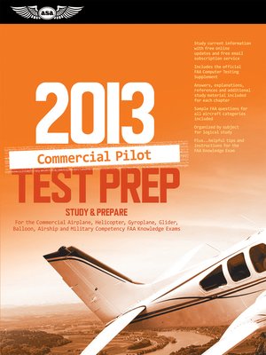 cover image of Commercial Pilot Test Prep 2013